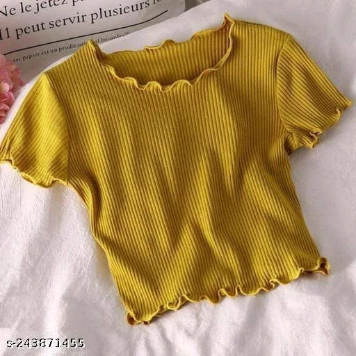 NEW STYLISH HALF SLEEVE PICO TOP FOR GIRLS WOMEN